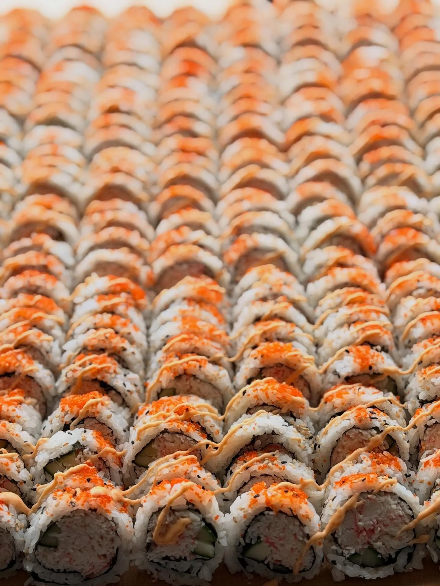 Over 130 sushi rolls ready to steal the show 🍣🔥

Planning an event? We bring the flavor, the vibe, and the wow factor your guests won&rsquo;t stop talking about.
Big platters, fresh ingredients, and zero stress for you.

Message us now and lock in 