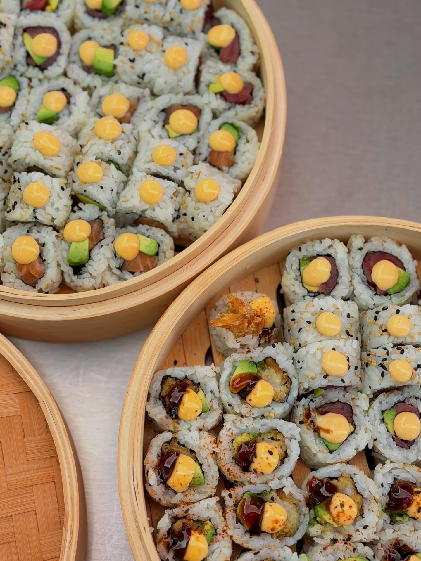 Fresh, elegant, and unforgettable 🍣✨
Let us bring the sushi experience to you. Perfect bites, beautifully crafted, made to impress every guest.
Your event, elevated

Post Market Hours:
Sunday -Wednesday 11:00am-9:00pm
Thursday-Saturday 11:00am-10:00