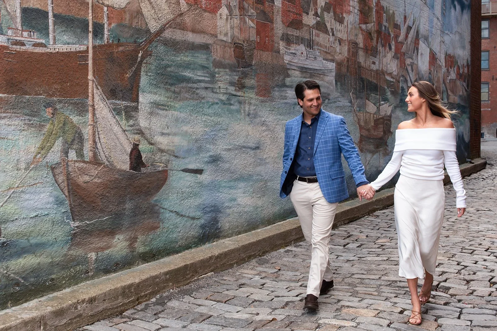 Spring Engagement Photos in Newburyport, MA