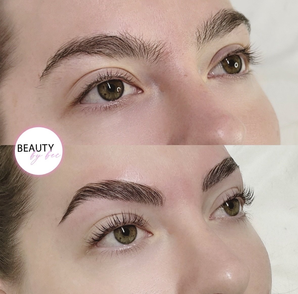 ✨ Transform your look from natural to WOW! It&rsquo;s like a Magic Lift at Beauty by Bec! 💖 Before ➡️ After: See the difference with a Lash Lift &amp; Tint + Brow Lamination, Shape &amp; Tint. Fuller, defined brows and lifted, tinted lashes that mak