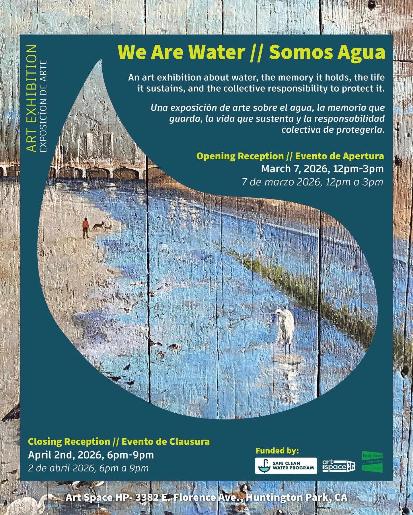 Join us throughout the month of March for our ✨We Are Water✨art exhibition and film screening series at @artspacehp !! We are so excited to share all of the beautiful artwork contributed, to watch powerful films in community, and to dialogue with fol