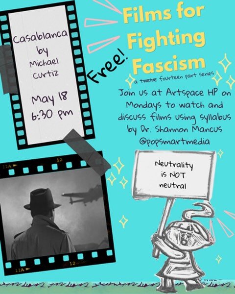 Join us for Casablanca tomorrow &amp; join in on the discussion led by @adelcidlugo &amp; @tashathehuman 

6:30pm snacks &amp; @confianzacoffee