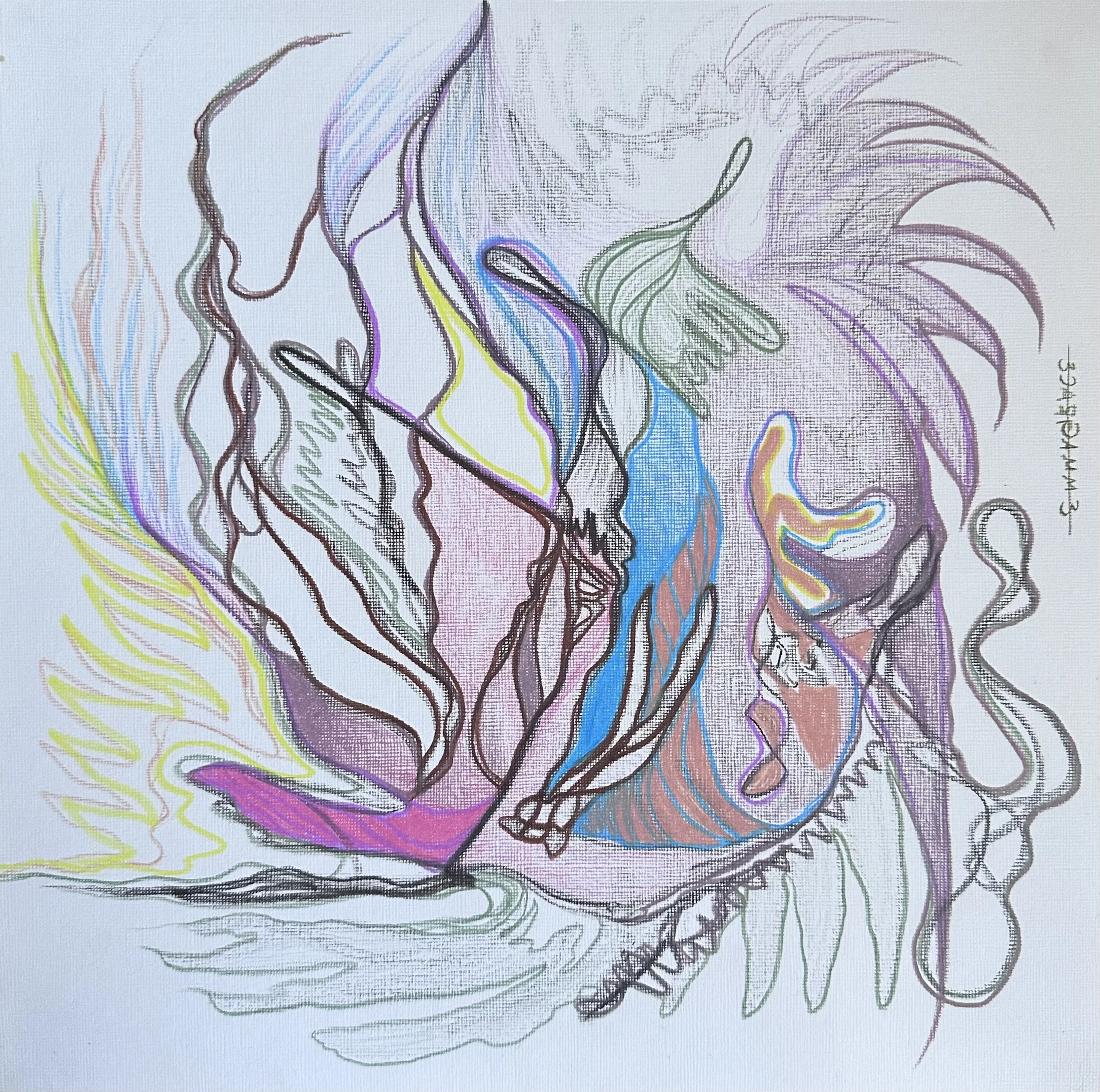 colored pencil sketch