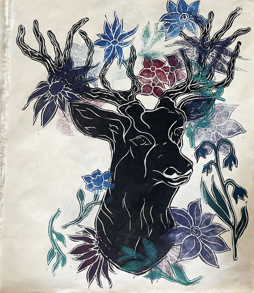 woodblock print
