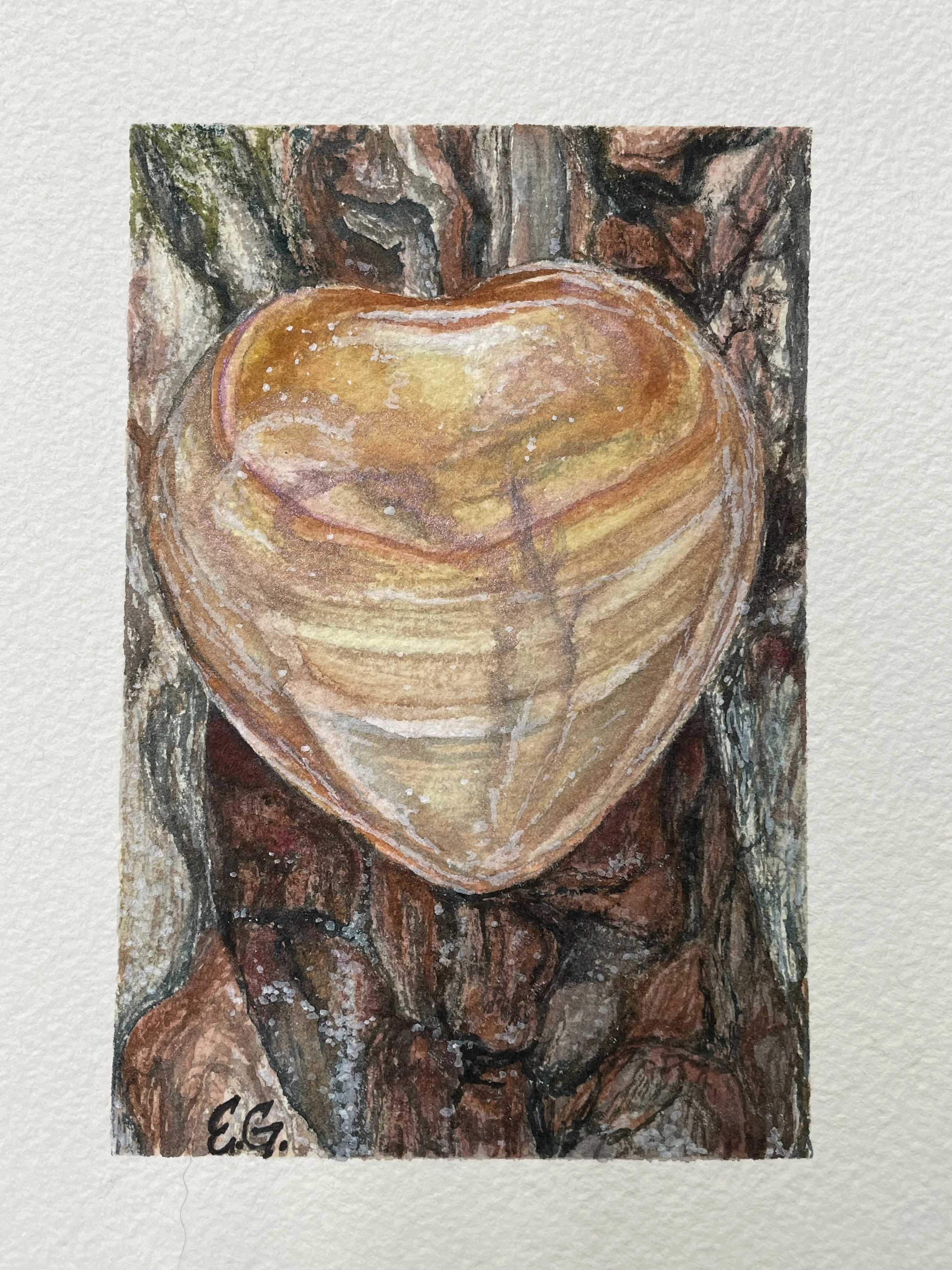 'Carnelian' still life, watercolor SOLD