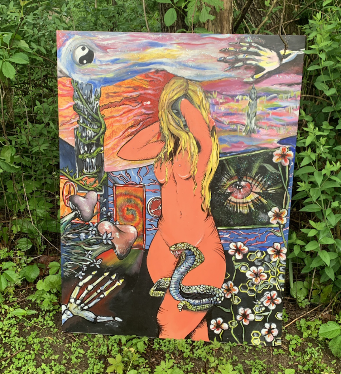 acrylic on canvas (collaboration with a friend) SOLD