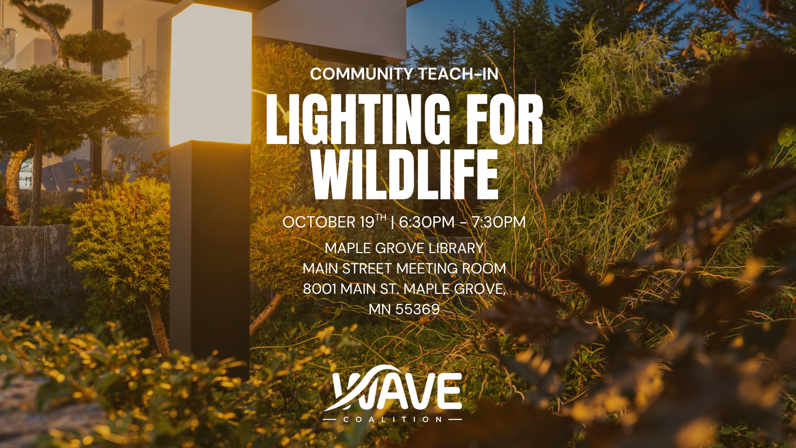 Community Teach-In: Lighting For Wildlife