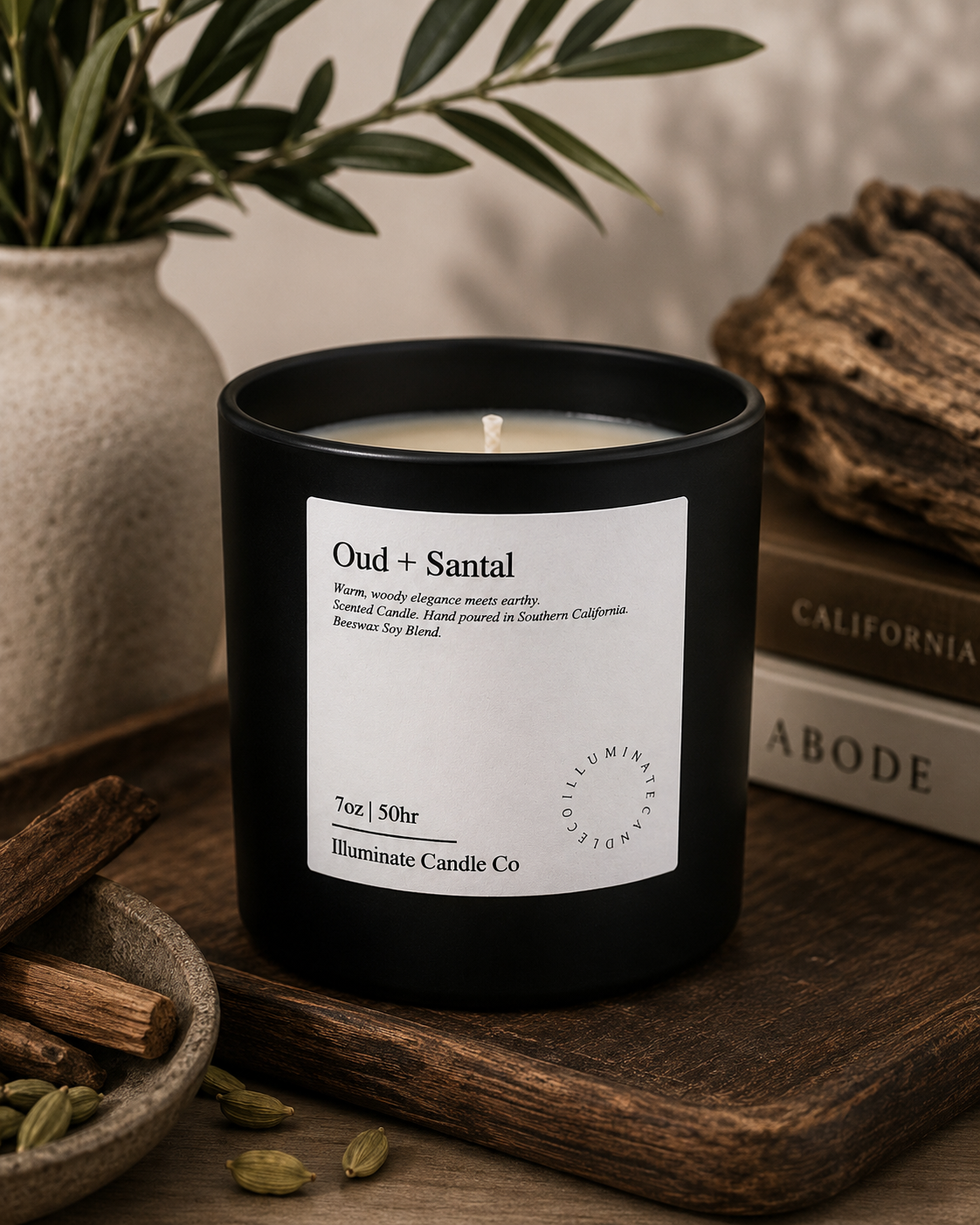 Oud + SANTAL Candle