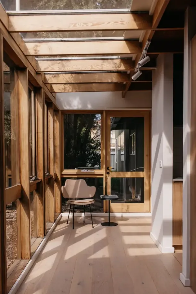 mid-century kitchen melbourne interiors natural light