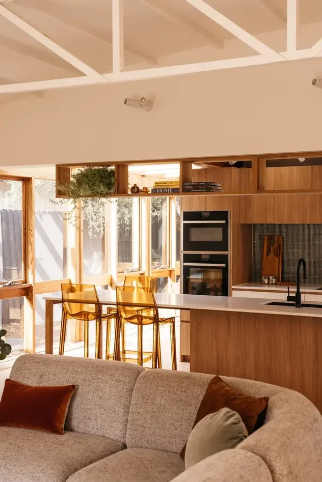 mid-century kitchen melbourne interiors