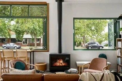 hospitality design timber cork natural materials meraki kitchen