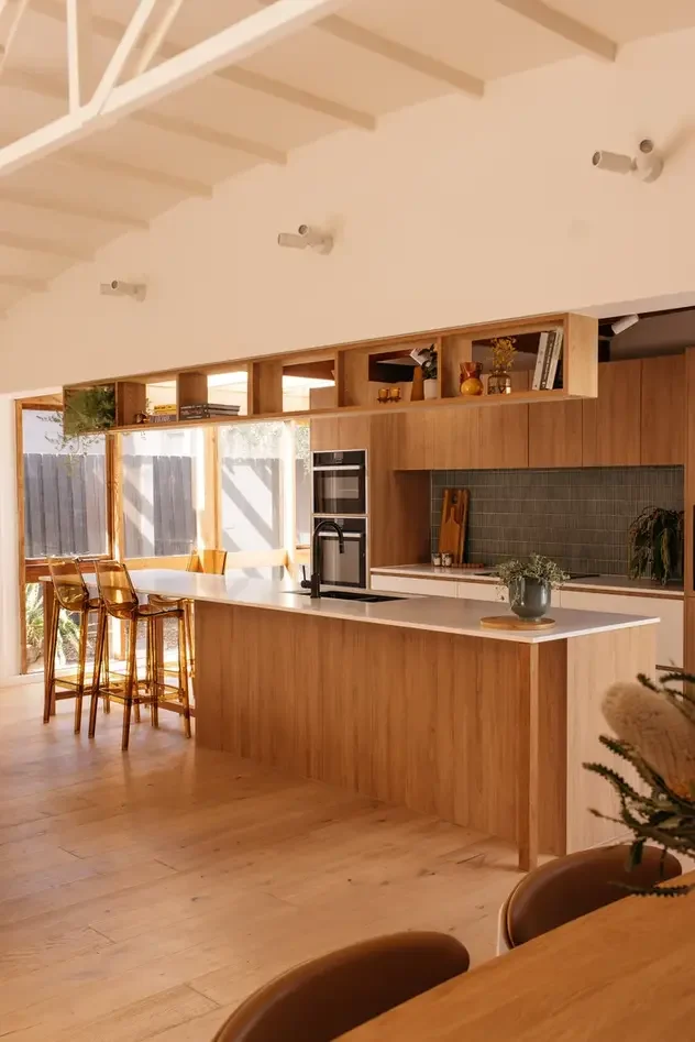 mid-century kitchen melbourne interiors