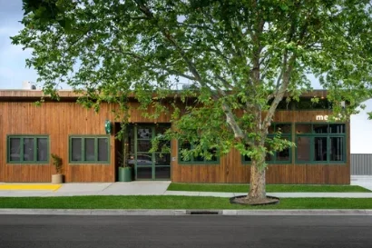 hospitality design timber cork natural materials meraki kitchen