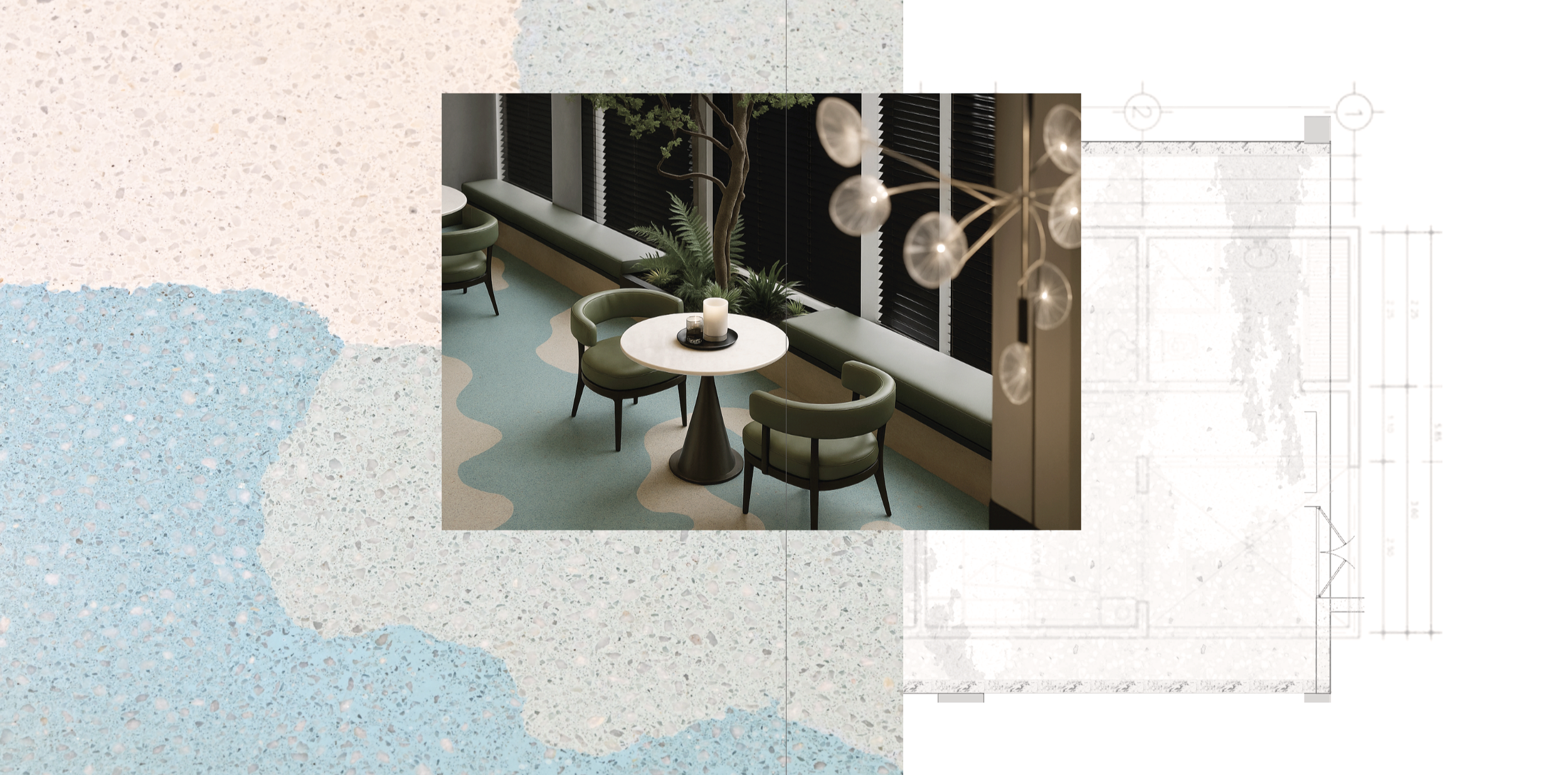 Floor Flooring Art Design Pattern Color Material Finish Interior architectural finishes spaces layout plan Infrastructure Public Hospitality Commercial Wellness Retail Corporate