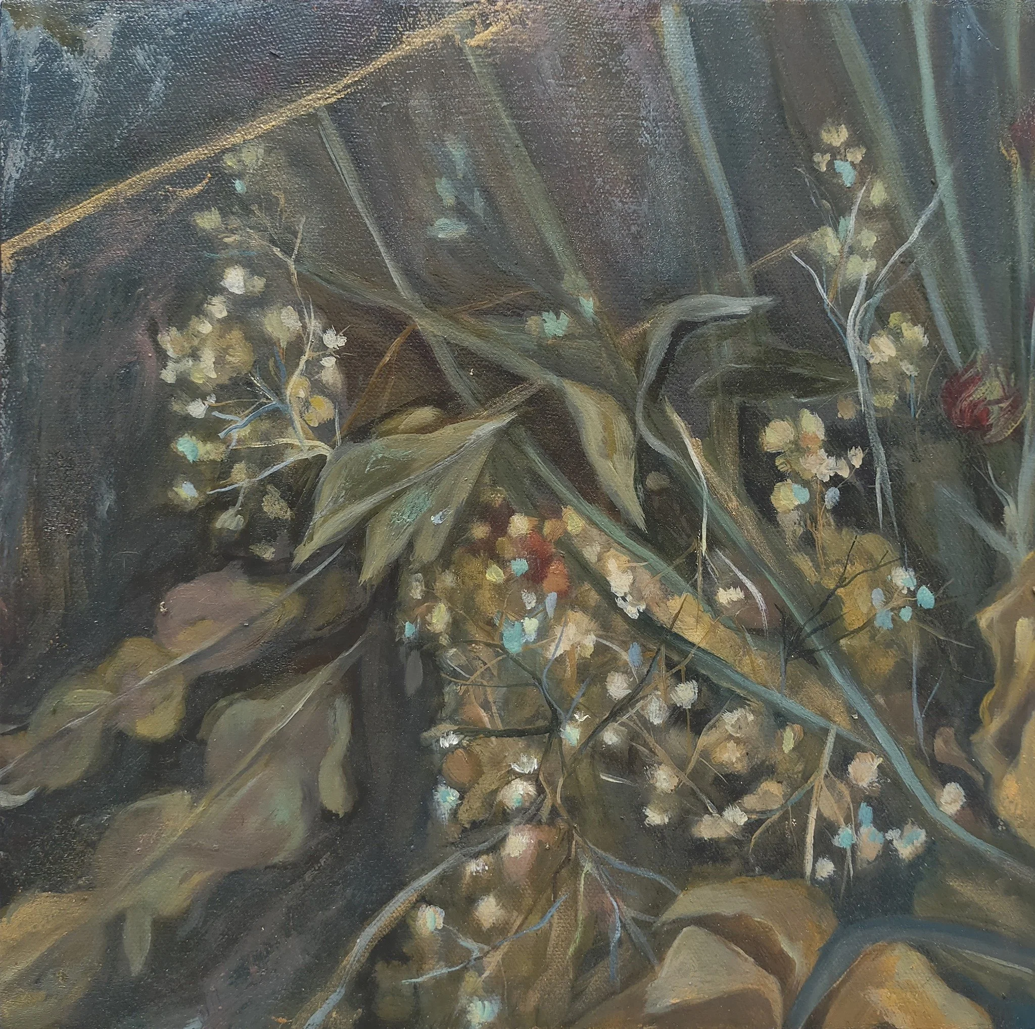 I KEPT EVERYTHIING YOU GAVE ME
12 1/8 x 12 1/2 inches Oil on Canvas 2024
