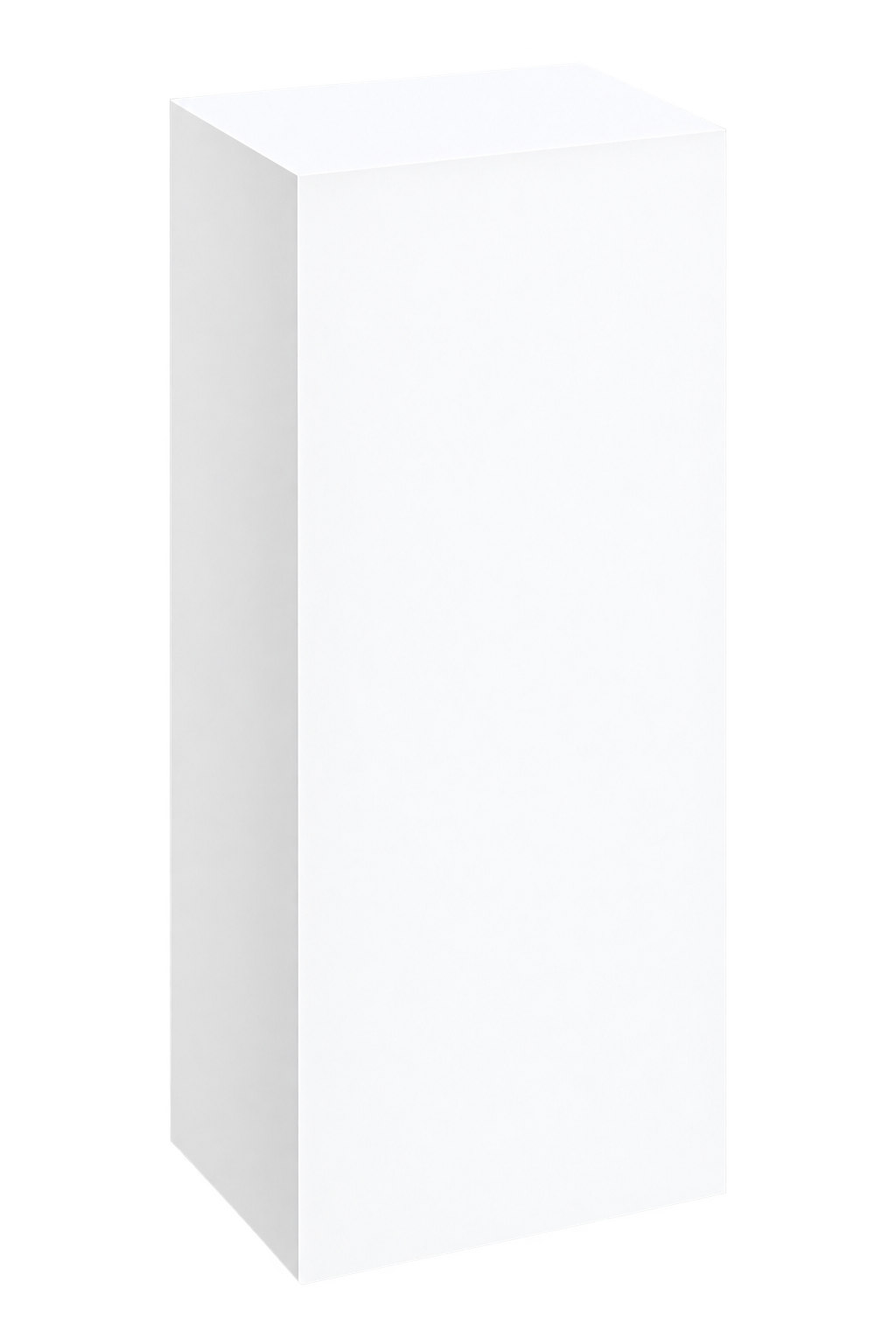 40.5" x 15.5" White Wood Box Stands
