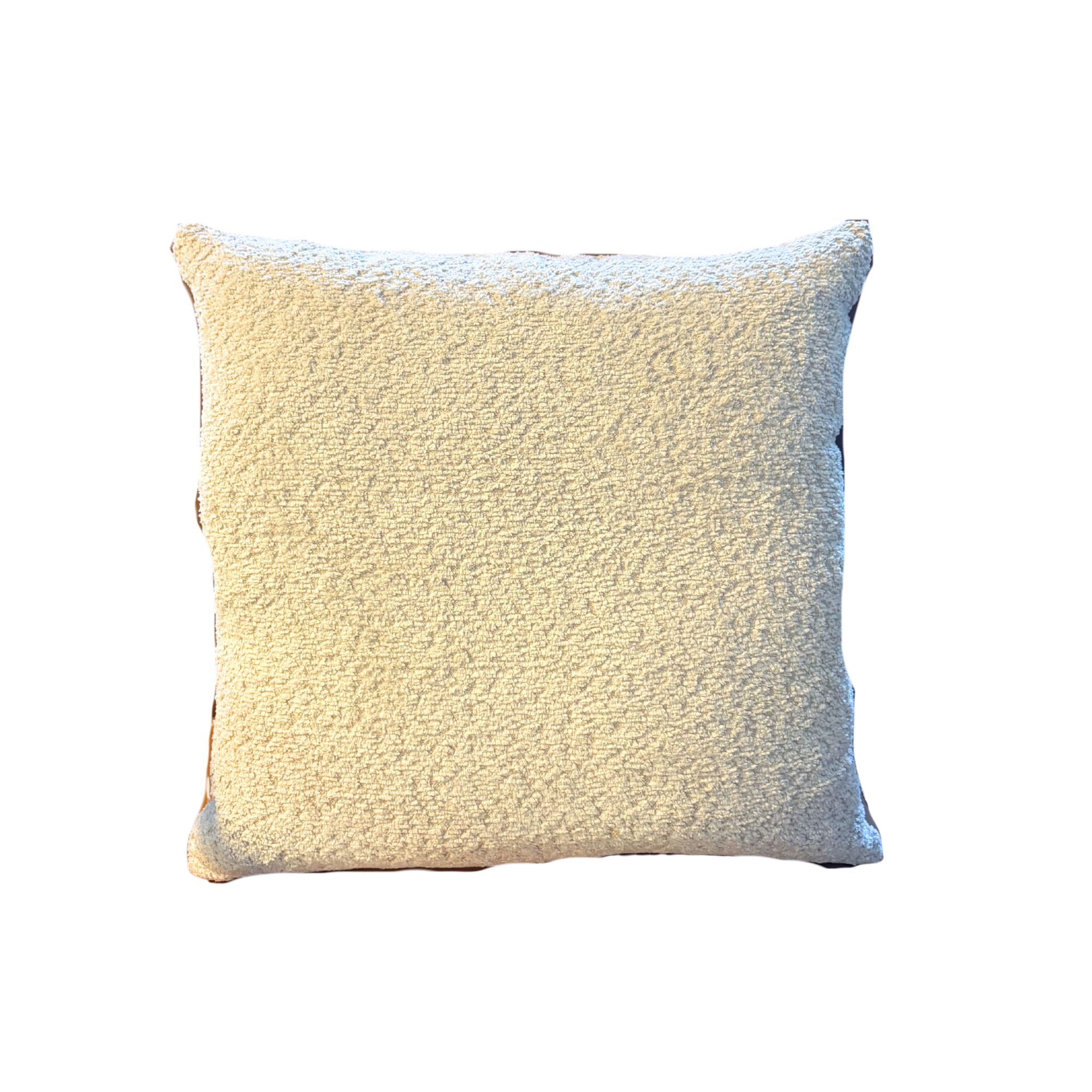 Cream Textured Throw Pillow - 18"x18"