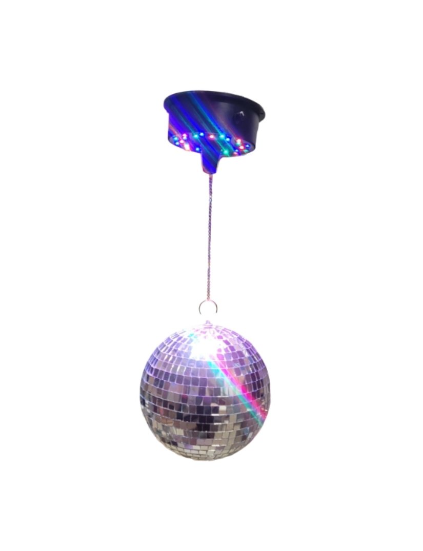 9" Hanging Disco Ball | Coloured Light