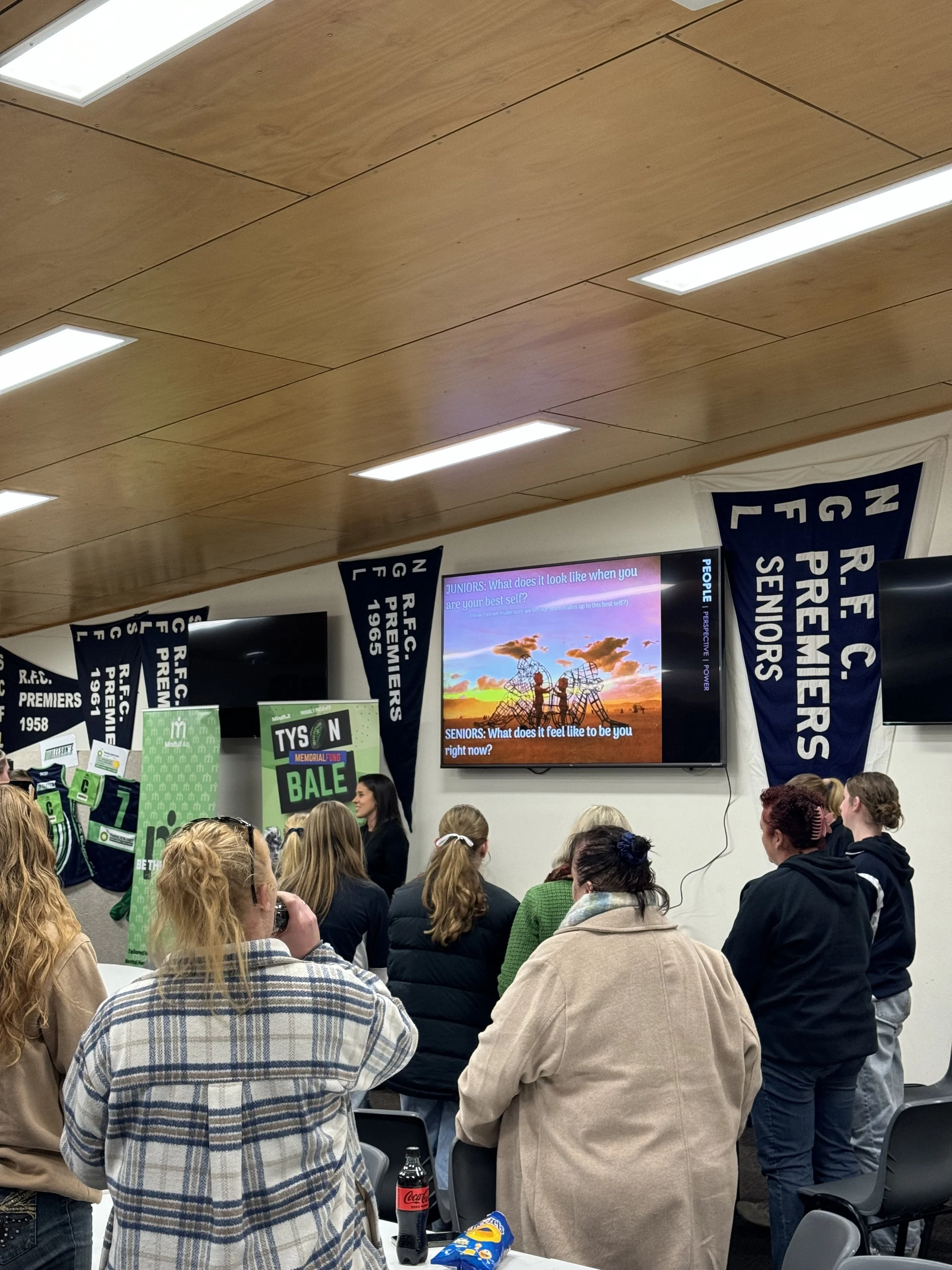 Kat presenting a Mental Health workshop to Junior and Senior sport athletes and parents.