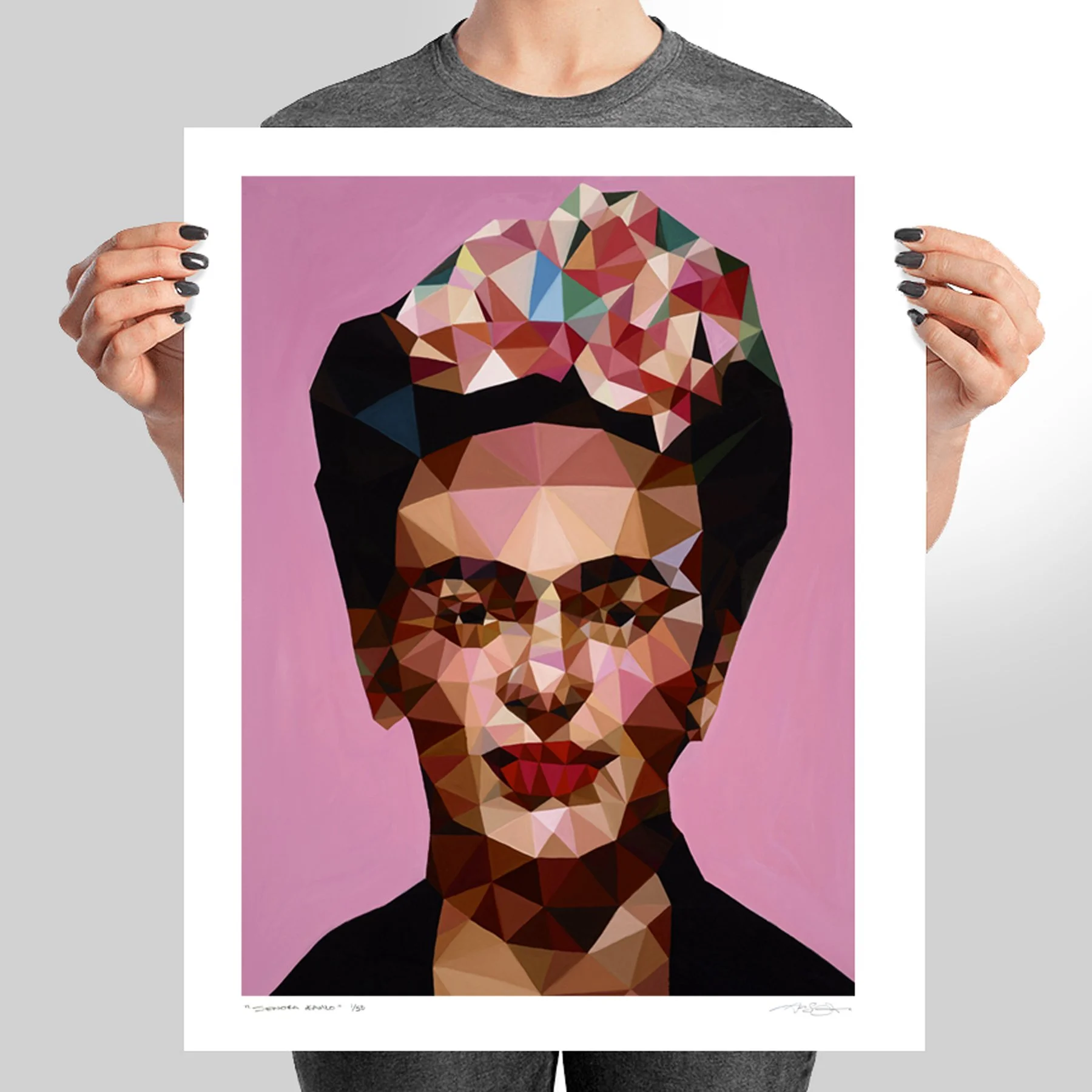 Angie Jones SenoraKahlo Giclee Print LtdEdition Holding.jpg