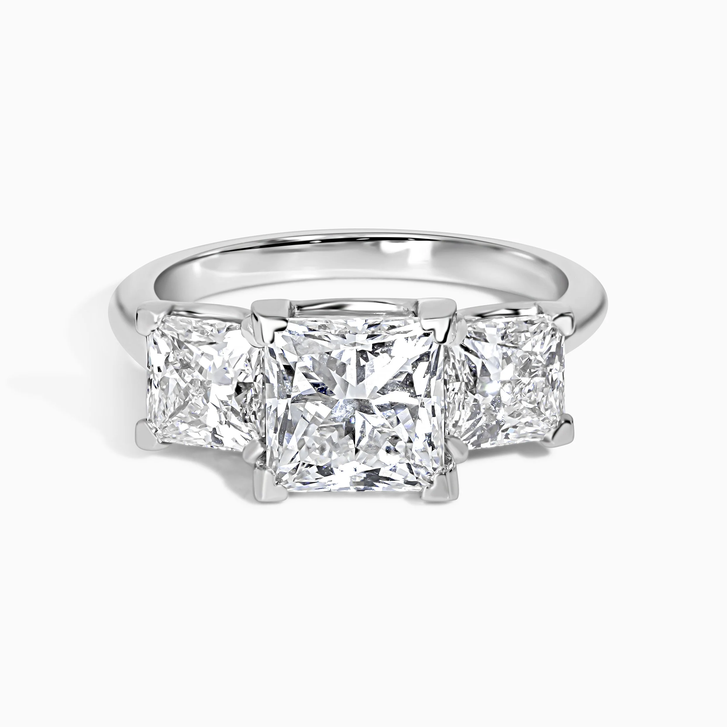 3 Princess Stone Ocean Wave Ring - 4.43 cttw