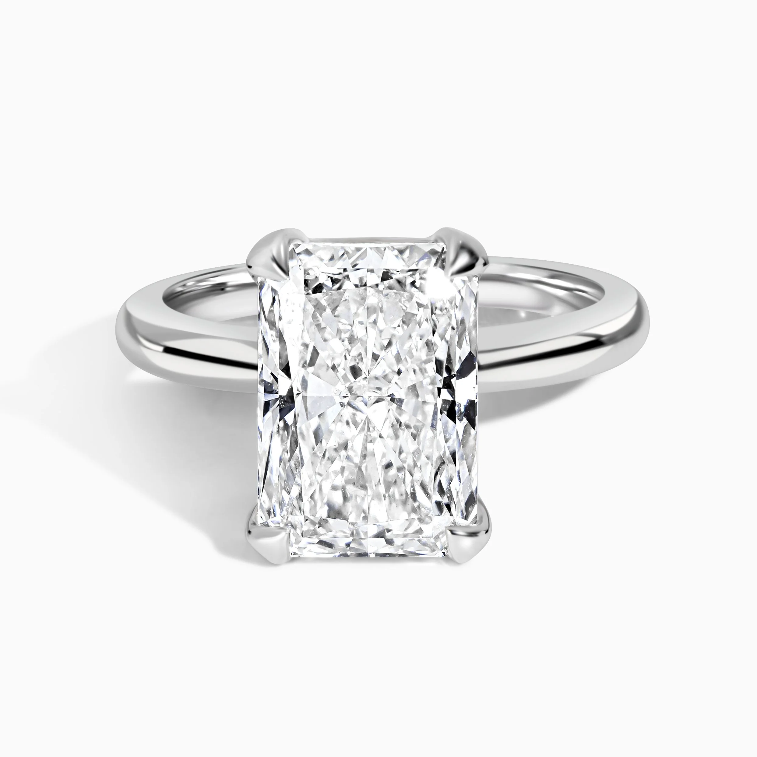 Evergreen Cathedral Ring - Radiant 5.47 ct