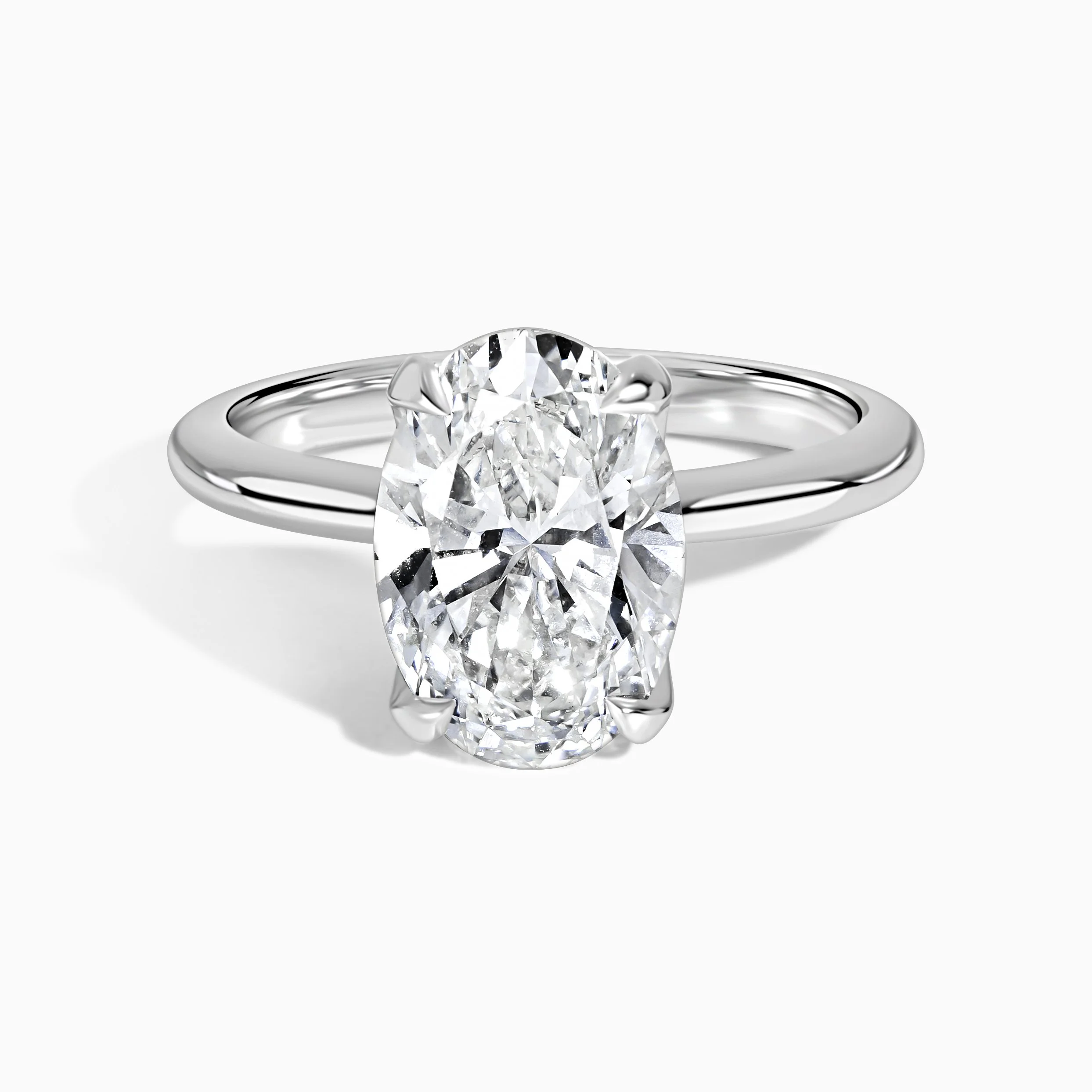Ocean Wave Cathedral Ring - Oval 3.48 ct