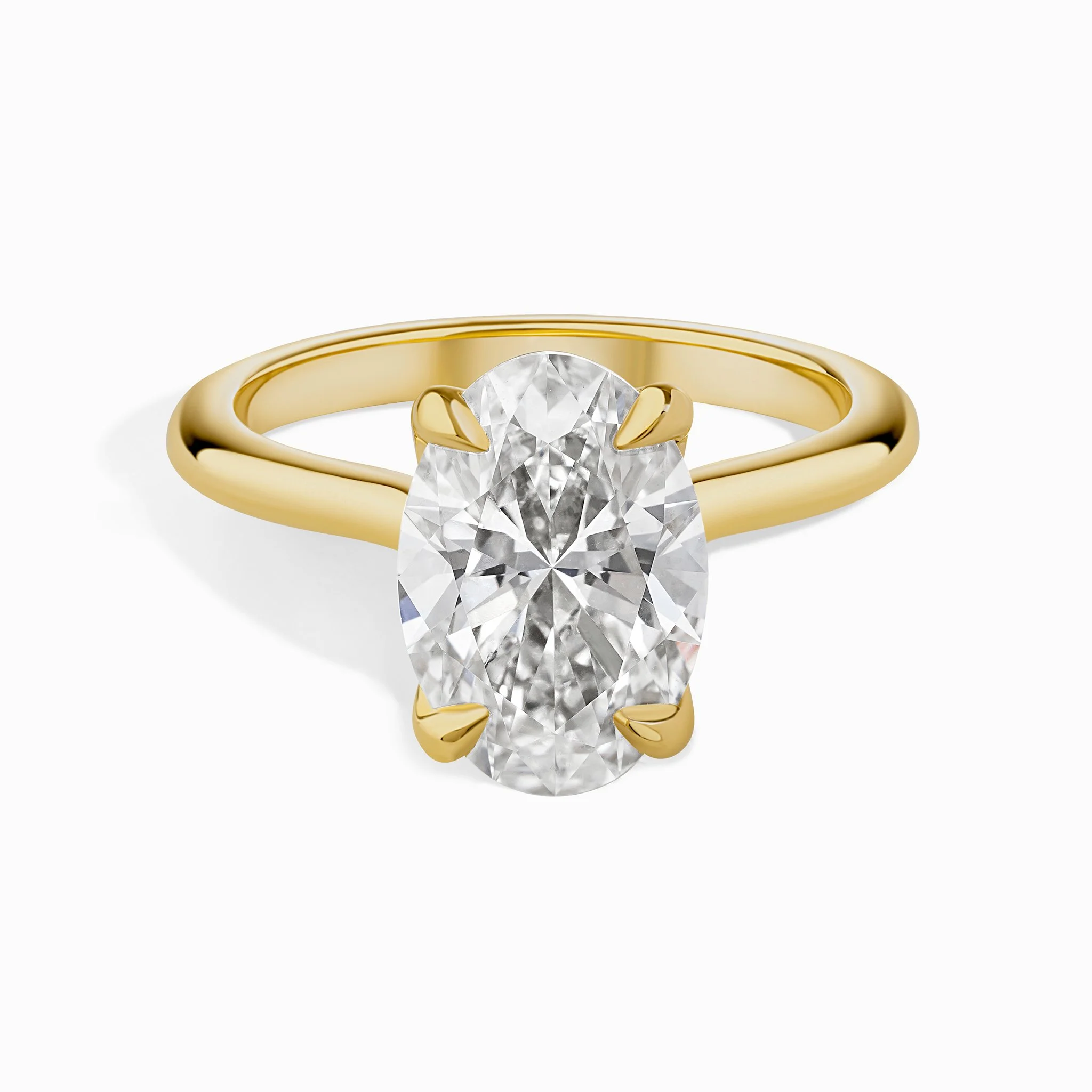 Hidden Halo Oval Statement Cathedral - 5.26 ct