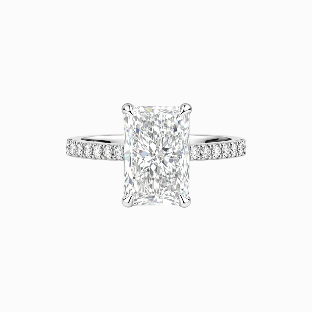 Radiant Statement Solitaire Hidden Halo  - 3.30 Cttw