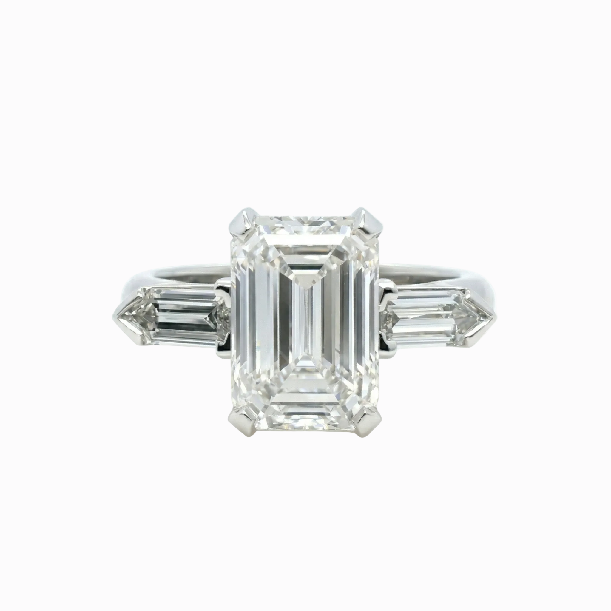 Statement 3 Stone Signature - 3.45 Cttw EM Ctr