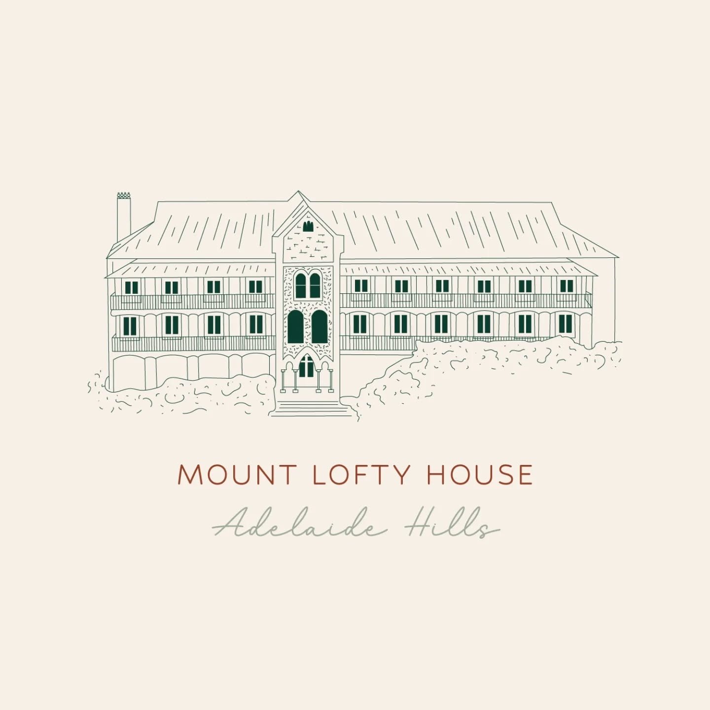 Two moods, one landmark ✨

I loved illustrating the historic Mount Lofty House in the Adelaide Hills &mdash; here it is in both deep green and ivory colour ways. I wanted to capture the elegance of the building while experimenting with colour and lin