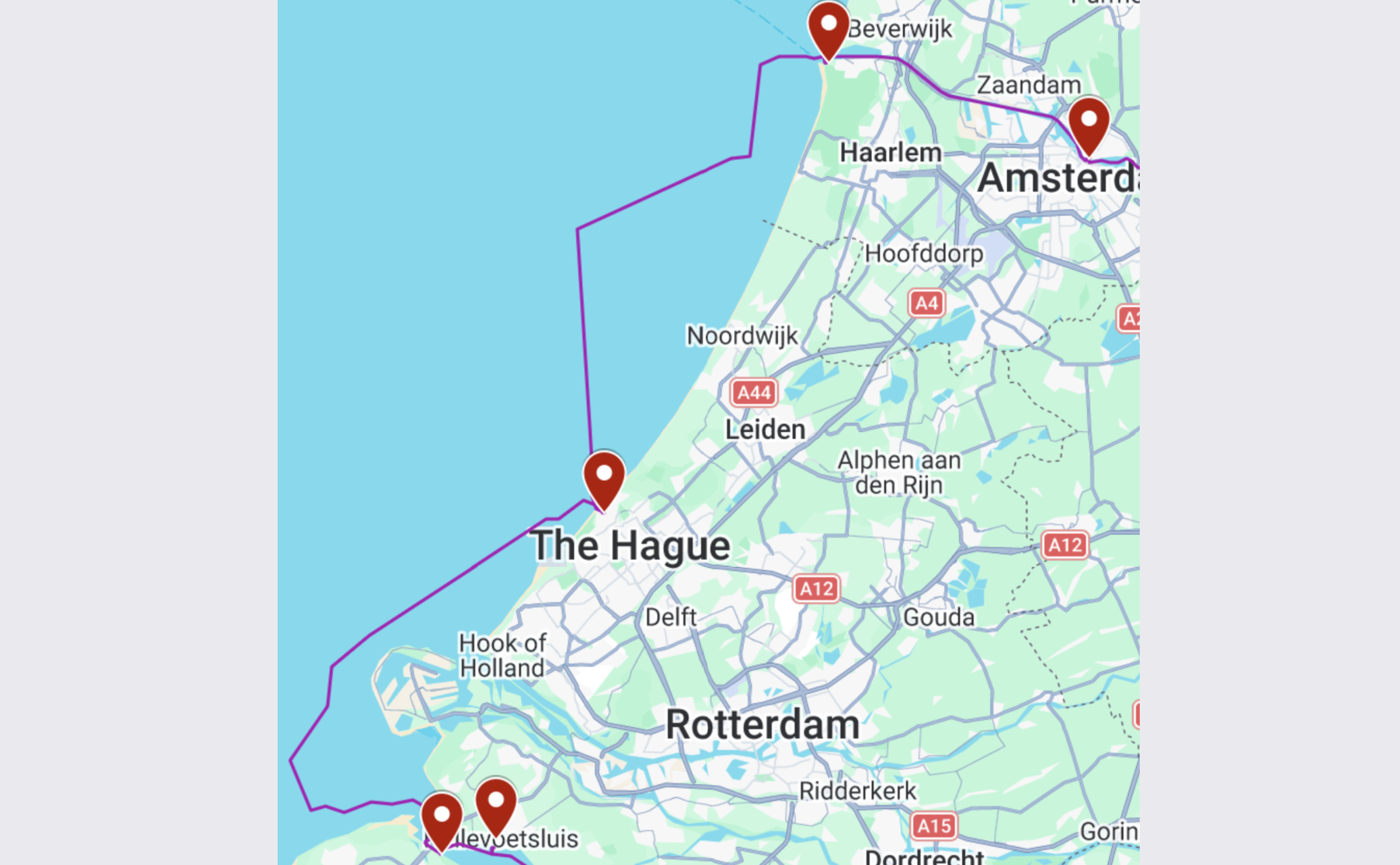ship’s log 15: out in the north sea, heading to Amsterdam NL
