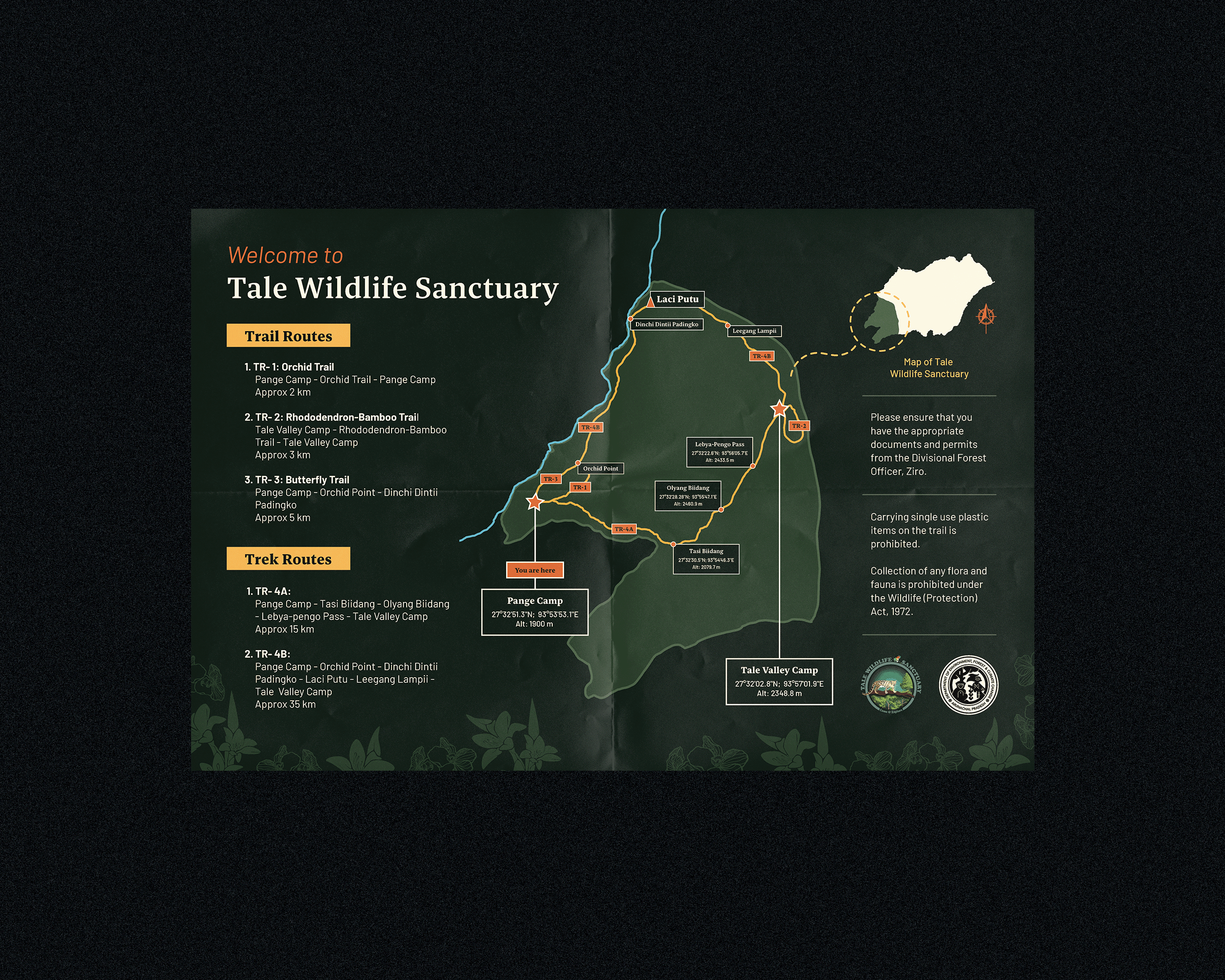 Signage for Tale Wildlife Sanctuary | Graphic Design, Illustration | WCS-India
