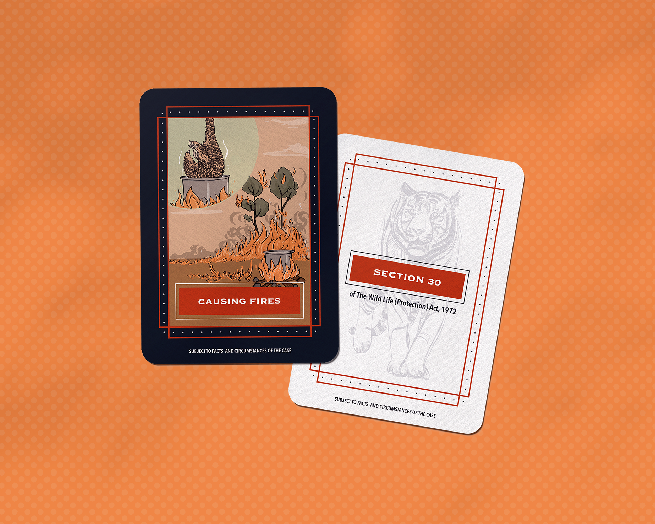 WLPA Offences Card Game | Illustration | WCS-India