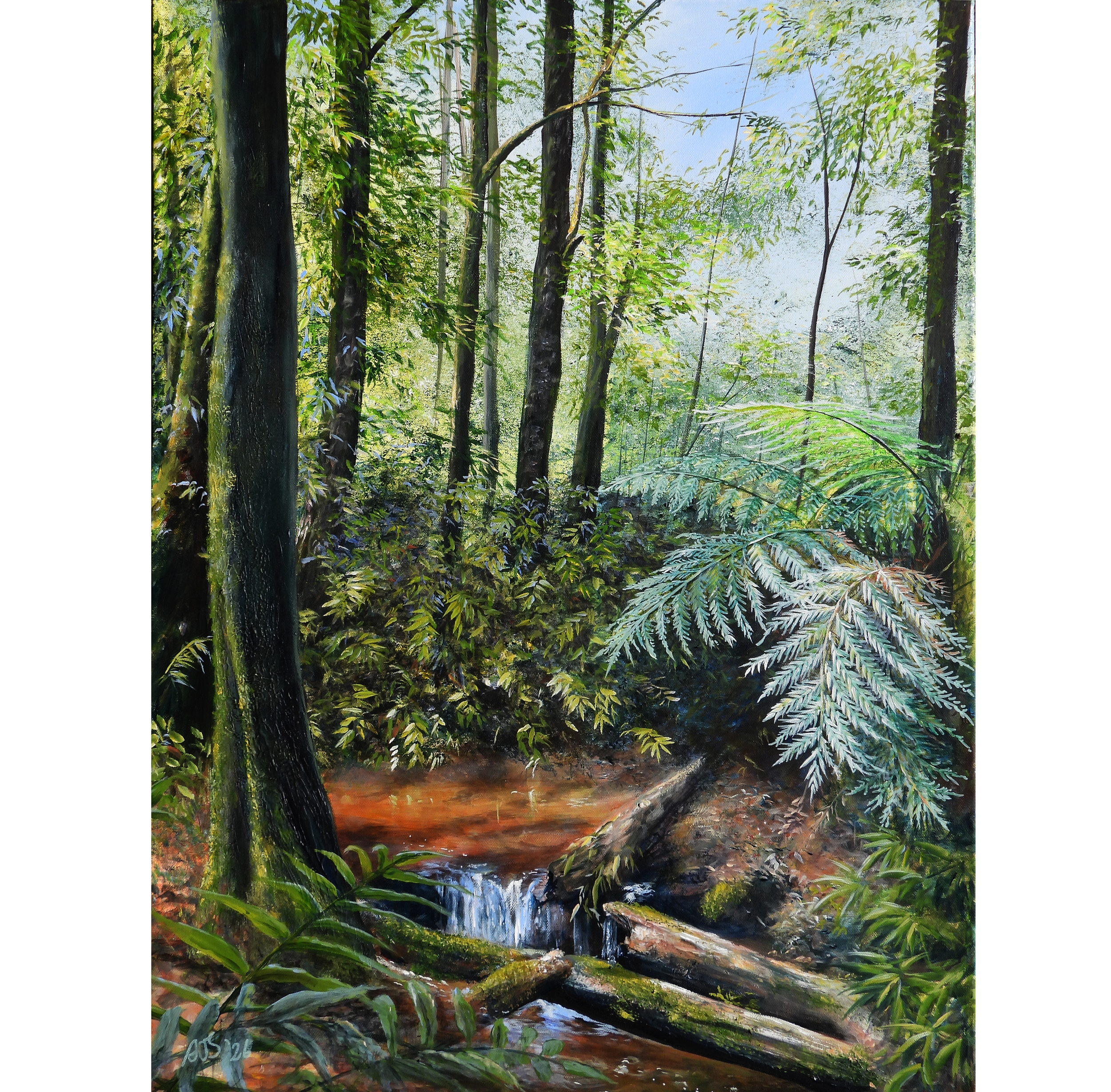 Original painting: "Forest Cascade"