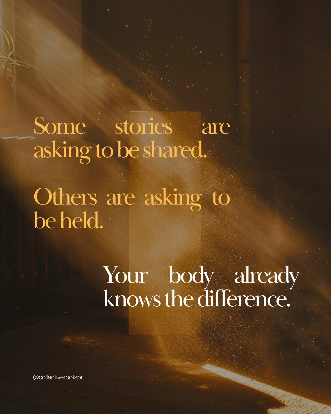 There&rsquo;s a difference between fear of sharing and a body that&rsquo;s saying not yet, and most of us were never taught how to tell them apart.

So we default to one of two extremes: we share too quickly and feel exposed, or we hold back indefini