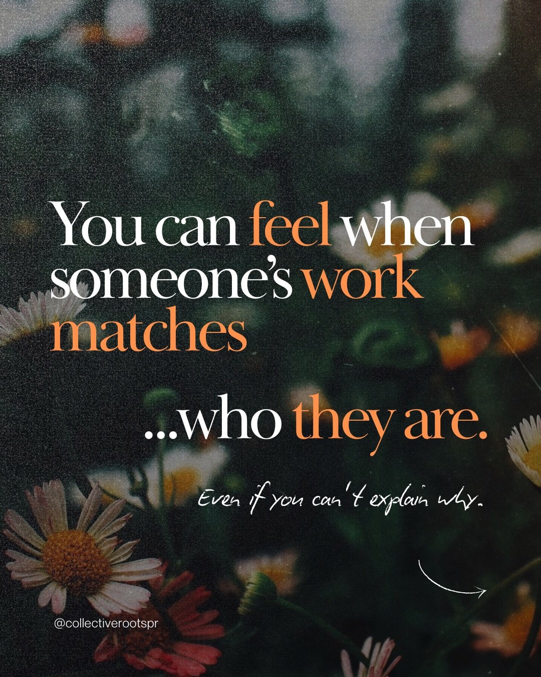 I don&rsquo;t think people connect most deeply with polished work. I think they connect with work that feels like it couldn&rsquo;t have come from anyone else.

But in a world that constantly pulls our attention outward, congruency between our inner 