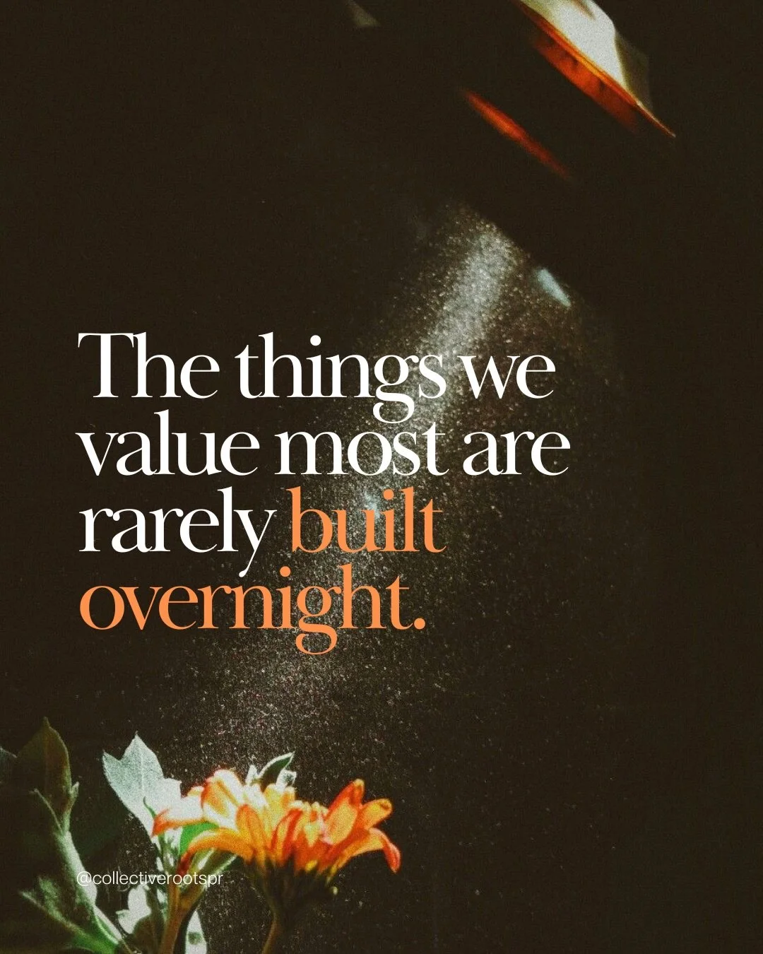 We often celebrate what&rsquo;s visible.

Yet the things we value most: love, friendship, trust, healing, even forests are shaped slowly, often long before anyone else can see them.

I believe we&rsquo;ve been measuring growth by the wrong thing. Per