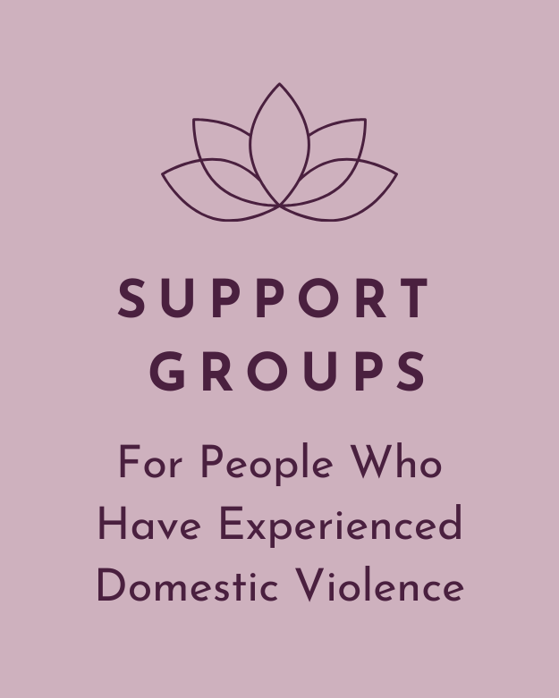 International domestic violence Support groups in purple square