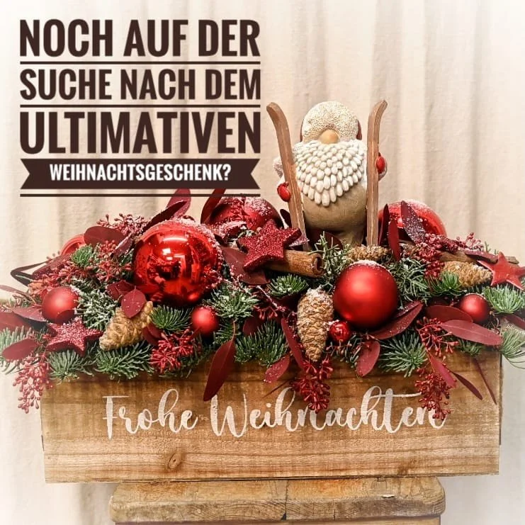 Sind Sie noch auf der Suche nach dem ultimativen Weihnachtsgeschenk?
Schenken Sie ein Blumen-Abonnement!
So erh&auml;lt der/die Empf&auml;ngerin z.B monatlich oder 6 mal pro Jahr ein saisonales Blumengeschenk.
Kommen Sie bei uns vorbei , kontaktieren
