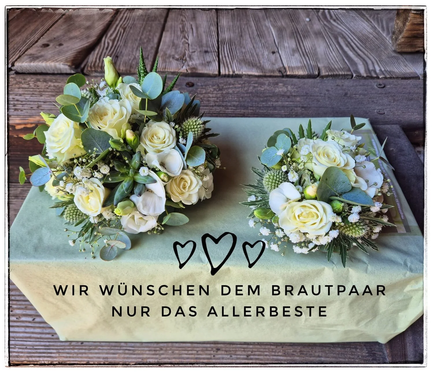 Mir w&uuml;nsched am Brutpaar num&auml; s bescht&auml;🌸🌺👰🏻🤵🏻🍀💍🎉

#heiraten #liebe❤️ #gl&uuml;ck #num&auml;sbescht #sunn&auml;schii