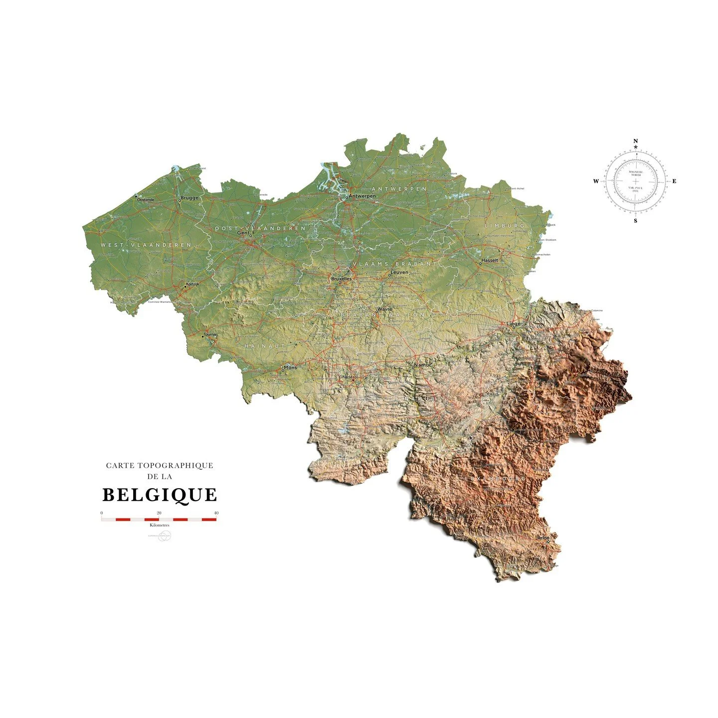 Something exciting is brewing! 🗺️ We're putting the finishing touches on our new, updated topographic map of Belgium, arriving soon at www.copernicusmaps.com.

And that's not all! Get ready for the Grand Duchy of Luxembourg, Corsica, and other new m