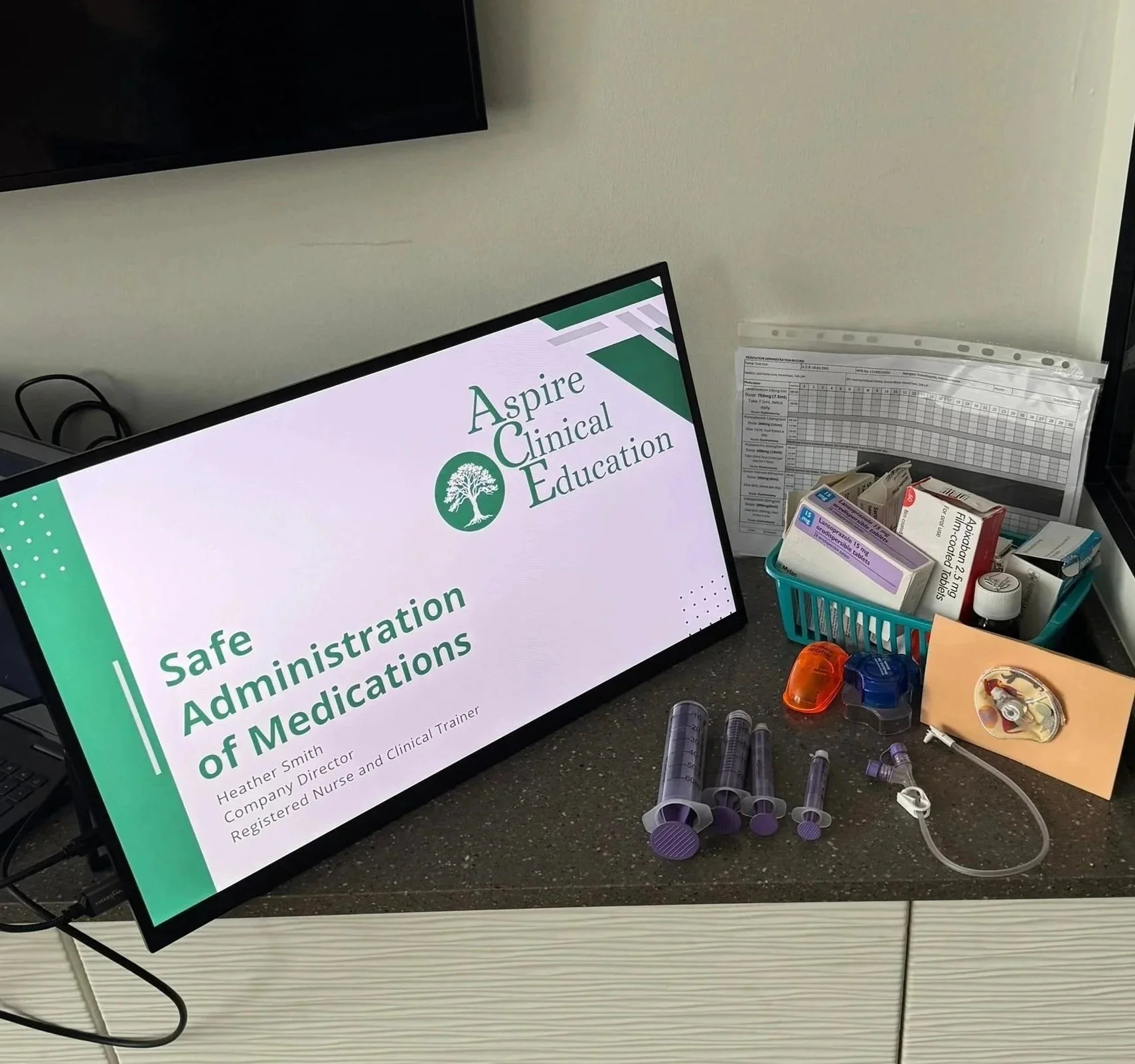 Powerpoint presentation of safe administration of medications