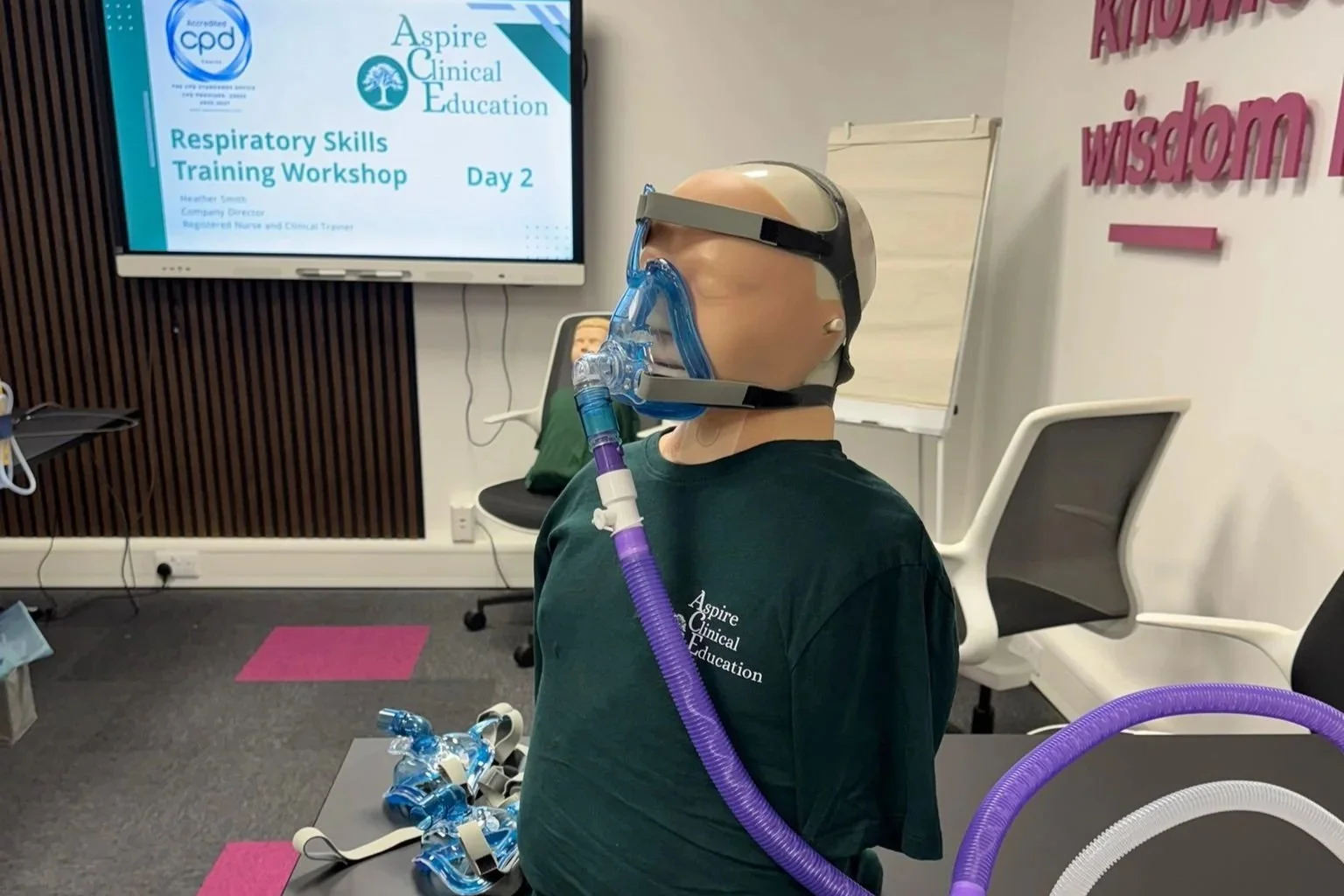 Image of the Respiratory Skills Training Workshop with example care