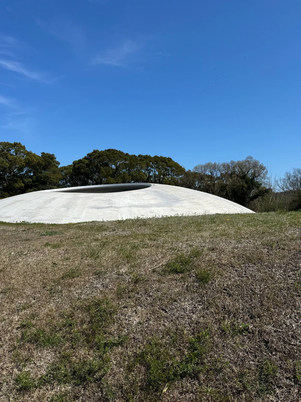 Teshima Art Museum (2010) by  Ryue Nishizawa, installation inside by Rei Naito