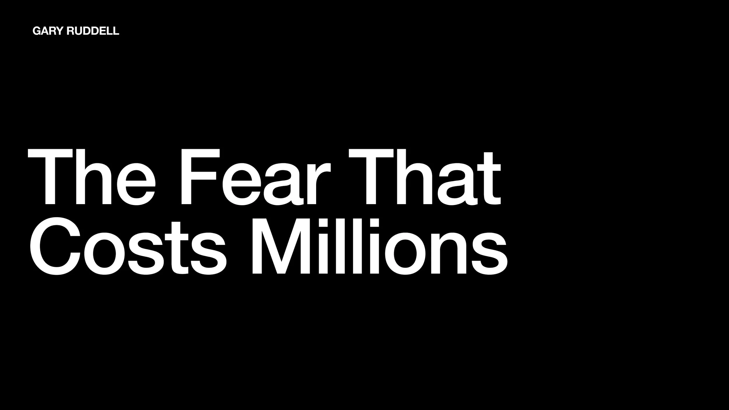 The Fear Costing Your Company Millions in Free Marketing