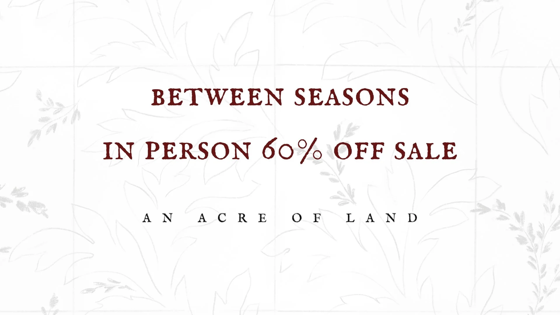 60% off Sale at our York store