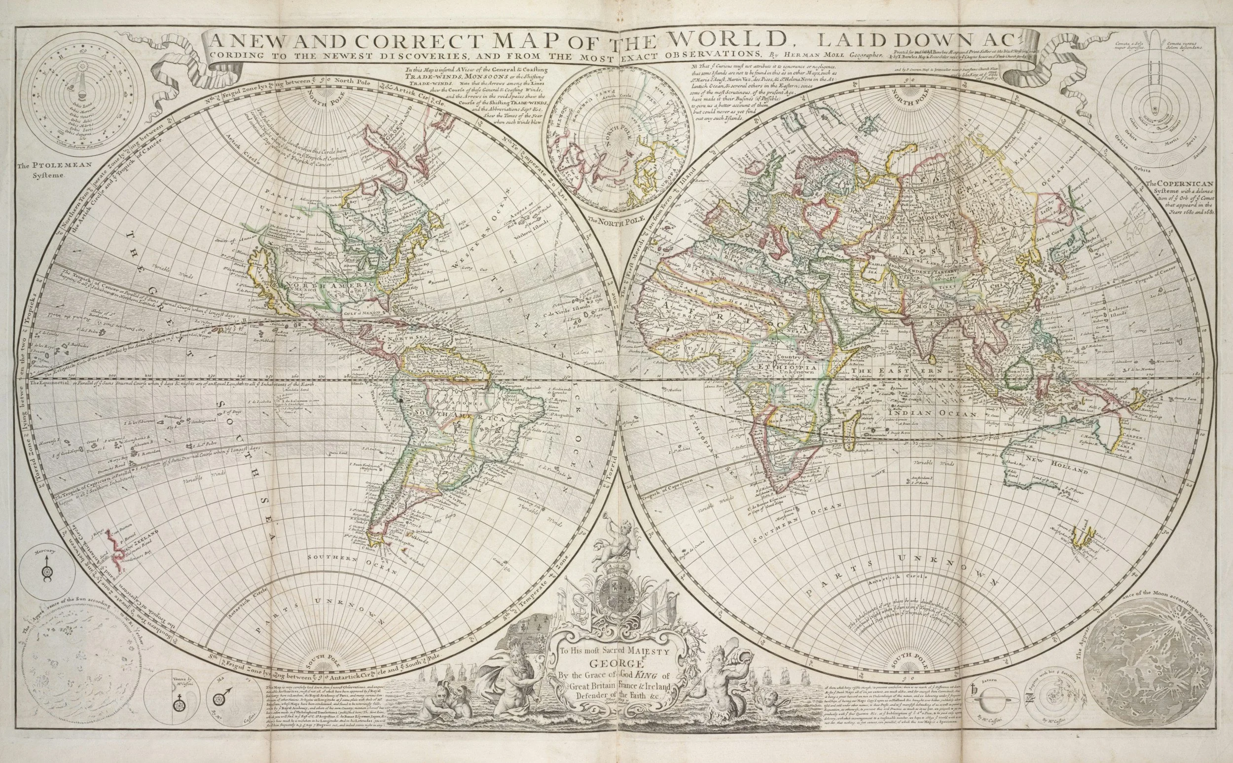 An old map of the world