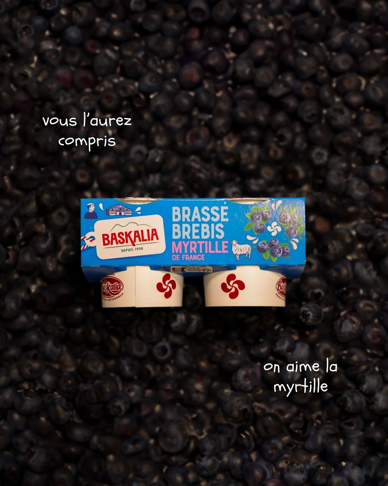 🫐 MYRTILLES MYRTILLES et vous ?
Il n’y en a jamais assez
🛒 Retrouvez notre Brassé Myrtille de France au lait de brebis dans les rayons de votre supermarché.