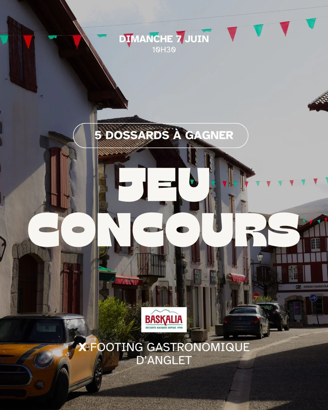 Manger ou faire du sport&hellip; pas besoin de choisir ! 🏃&zwj;♂️🍽️

Cette ann&eacute;e encore, Baskalia est fier d&rsquo;&ecirc;tre partenaire du Footing Gastronomique d&rsquo;Anglet le 7 juin 2026 !

Le concept : un 10 km sans chrono ni classemen